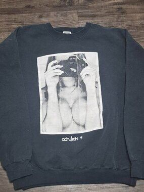 acrylick vintage camera sweater